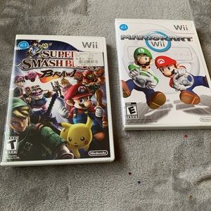 Wii super smash bros & Mario Kart
